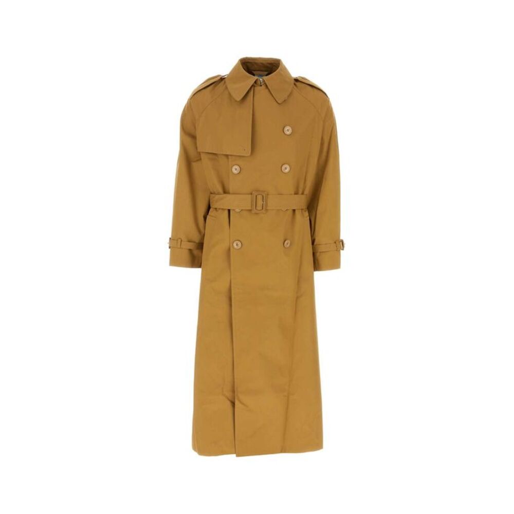 Vetements Unisex Ochre Cotton Oversize Trench Coat